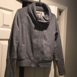 Grey Zella Zip Up Jacket